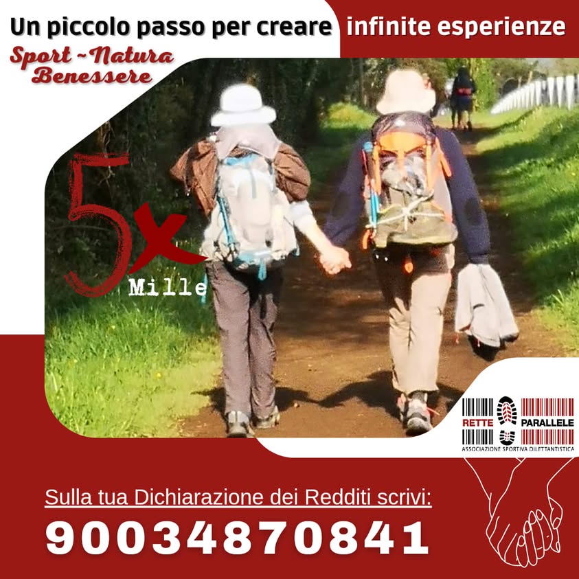 Con il vostro cinqueXmille contribuirete a creare per voi infinite esperienze.