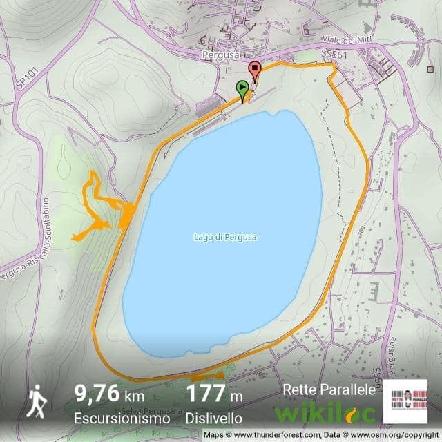 Il giro del lago non era previsto dall'organizzazione ma non potevamo non farlo …