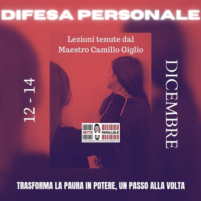 Martedì 12 dicembre e giovedì 14 dicembre ore 20:00, lezione di DIFESA PERSONALE con il…