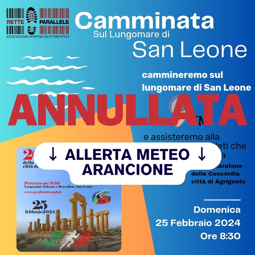 Con molto dispiacere comunichiamo che la Mezza Maratona della Concordia Città di…