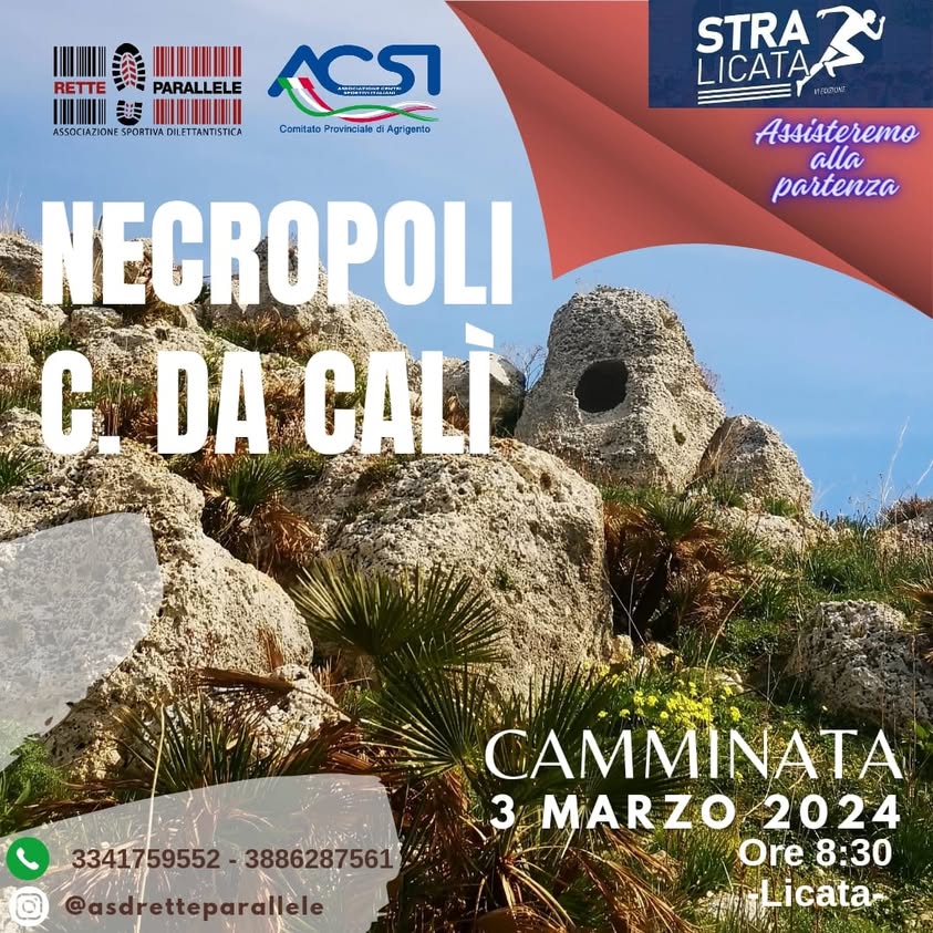 Domenica 3 Marzo 2024 Dopo la nostra camminata di 6 km che ci porterà alla Necropoli…
