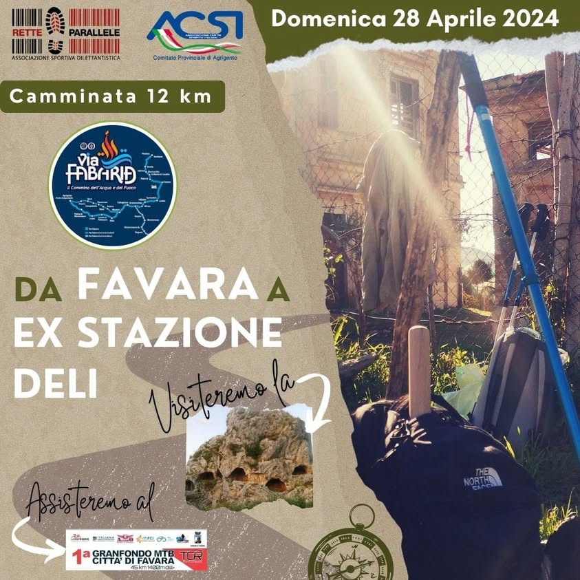 Domenica 28 Aprile 2024 saremo a Favara per tre buoni motivi 1.