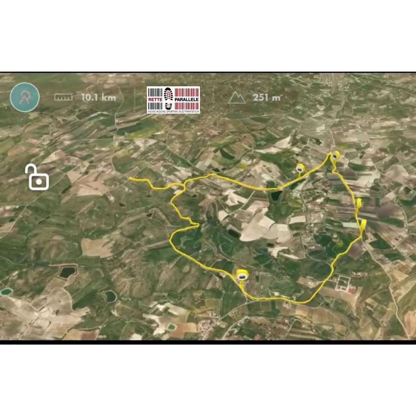 Percorso ad anello di 10 km e visita al Castello di Delia