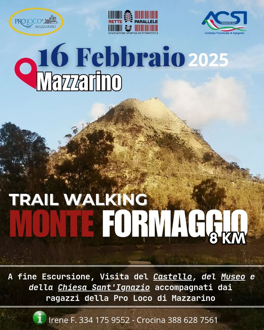 Evento posticipato, causa maltempo, a domenica 16 febbraio TRAIL WALKING 8 km…