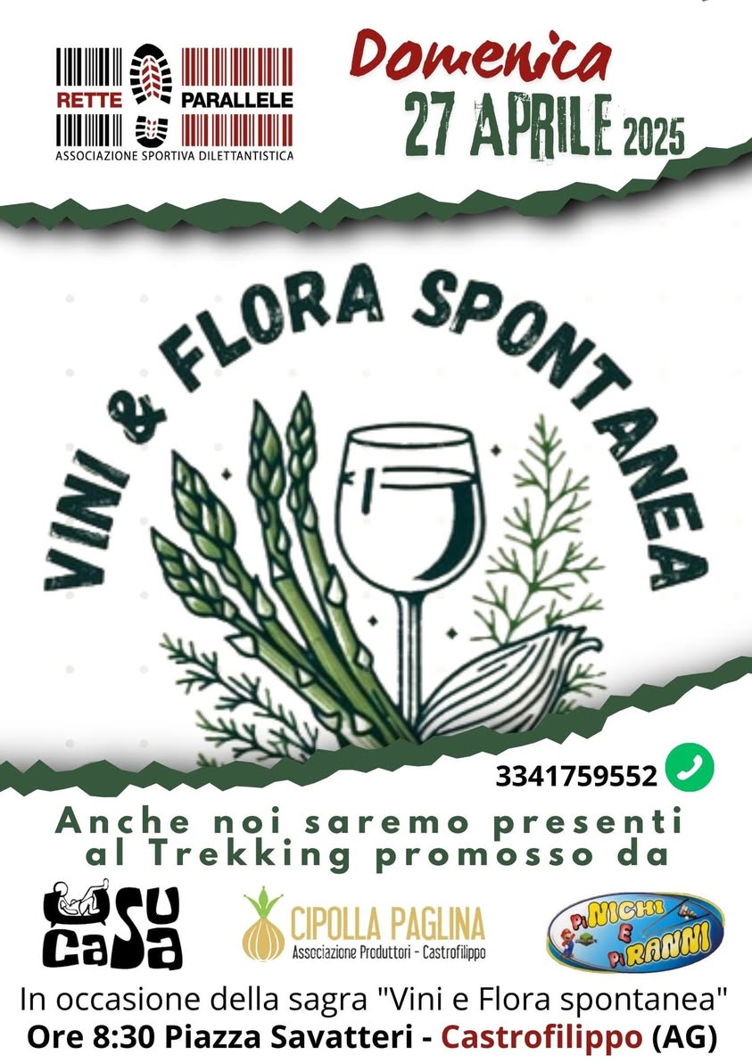 Castrofilippo (AG) -Piazza Savatteri Domenica 27 aprile 2025 Trekking alla Scoperta…