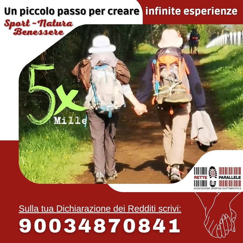 Con il vostro cinqueXmille contribuirete a creare per voi infinite esperienze.