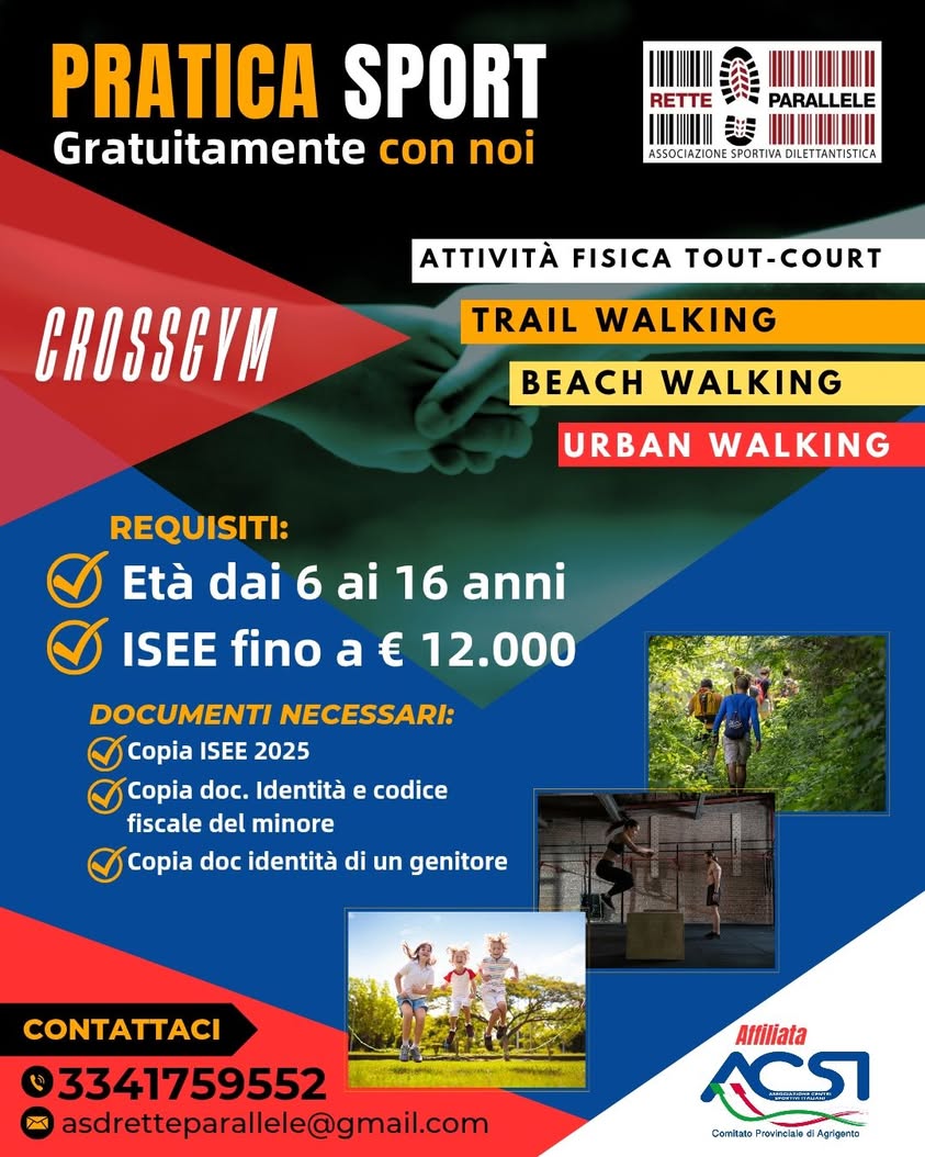 SONO APERTE LE ISCRIZIONI per richiedere i Voucher Sportivi che vi daranno…