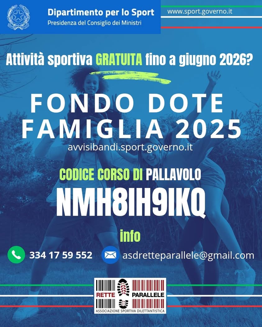 Codici corso per bando FONDO DOTE FAMIGLIA 2025.