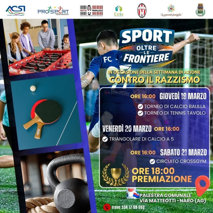 In occasione della XXII edizione della Settimana di Azione contro il Razzismo, l'ASD…
