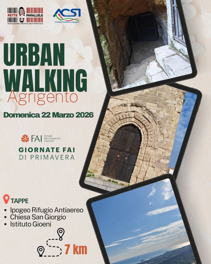 Domenica 22 marzo 2026 Un’ottima occasione per organizzare un Urban Walking di 7 km…